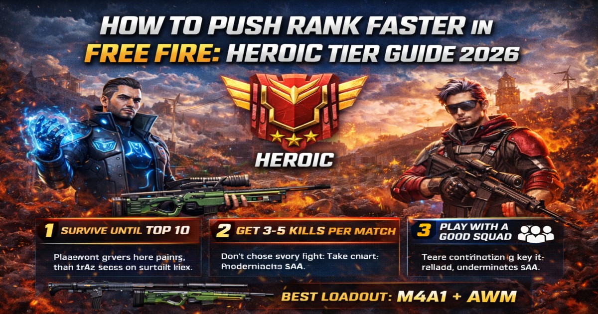 How to Push Rank Faster in Free Fire: Heroic Tier Guide 2026