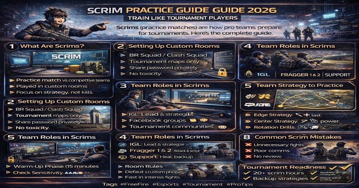 Scrim Practice Guide 2026: Train Like Tournament Players
