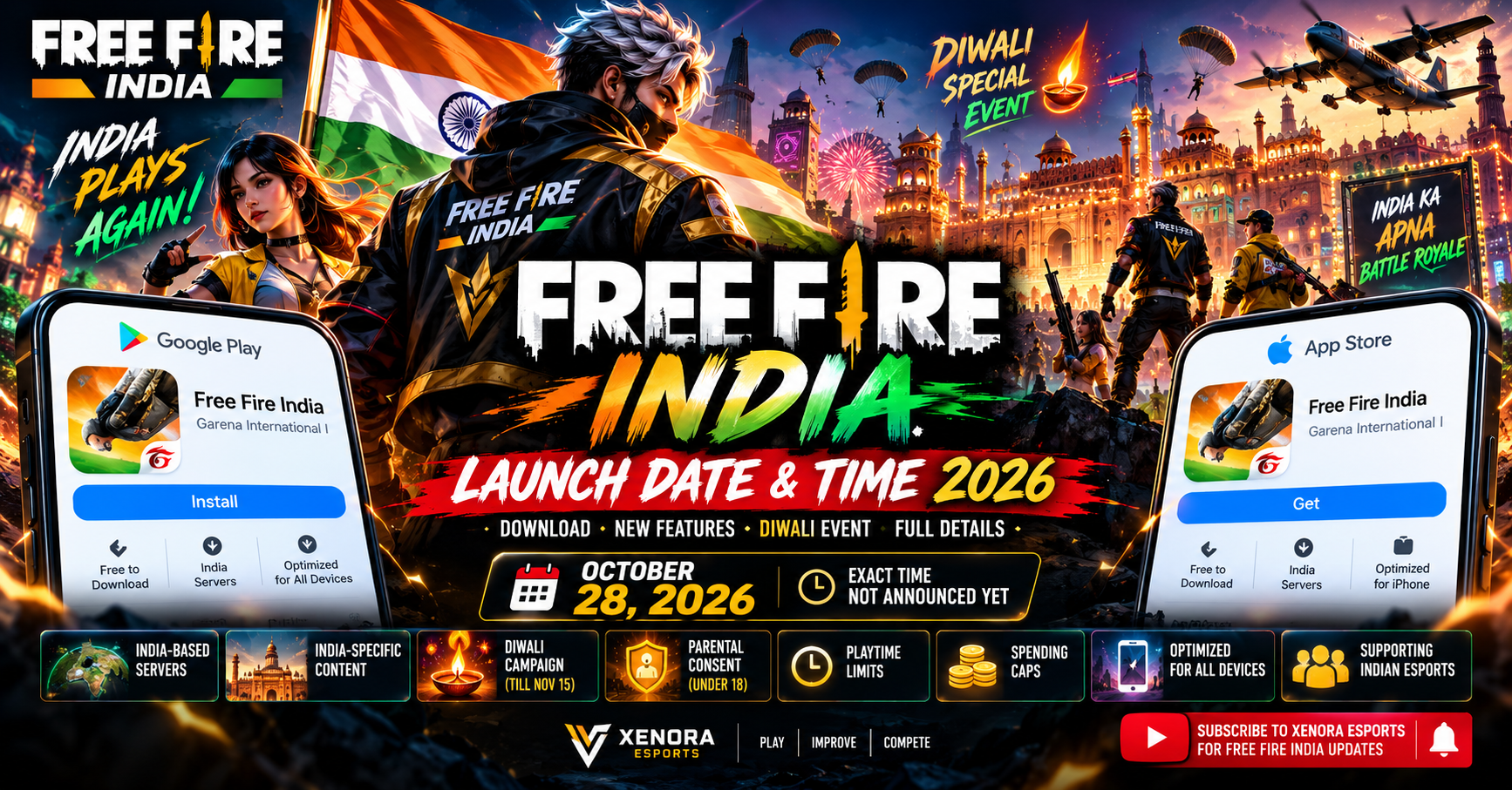Free Fire India Launch Date & Time 2026: Download, Release Time & Features